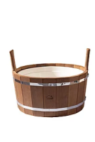 Шайка 12 л пласт.вставка ольха термо