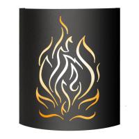 Абажур BLACK  (AISI 430) тип 1 "Огонь"