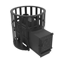 Печь - Камин чугунная для бани "Воевода" 20 ДТ-4