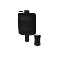 Бак "Таймыр"эллиптический на трубе 50л.Ф115 Чёрный