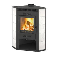Печь-Камин ASTON 11кВт (180 м3) D150мм угловой