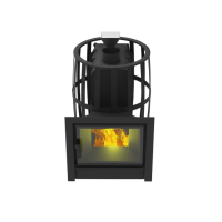 Печь - Камин чугунная для бани "Воевода"20закр