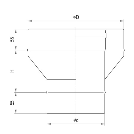 Старт-сэндвич (304/0,8мм + нерж.)Ф115х200 Austenit