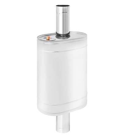 Бак нерж. на трубе 80л д.115 (Овальны.) (AISI 439)