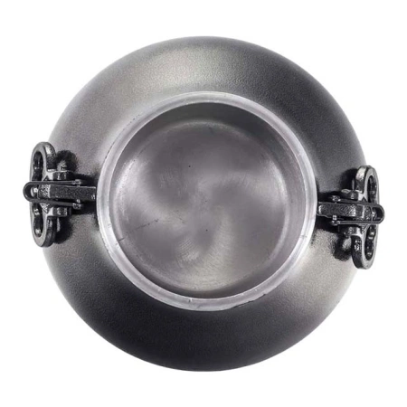 Афганский казан на 50 л,черный с боковыми ручками