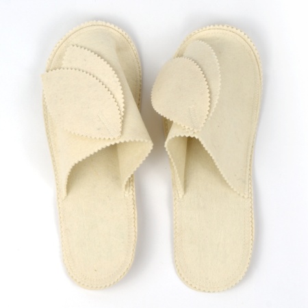 БШ Тапочки белые "Банные штучки" ППЭ