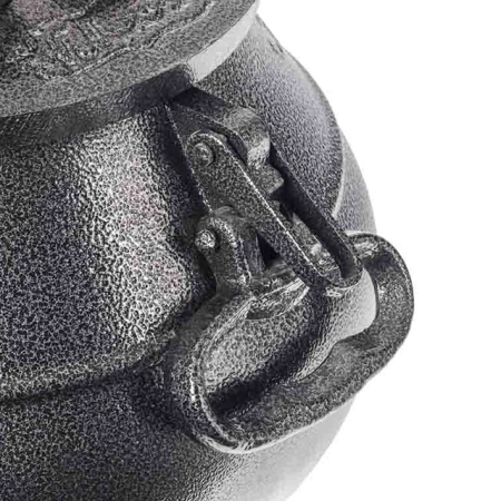 Афганский казан на  8 л,черный с боковыми ручками