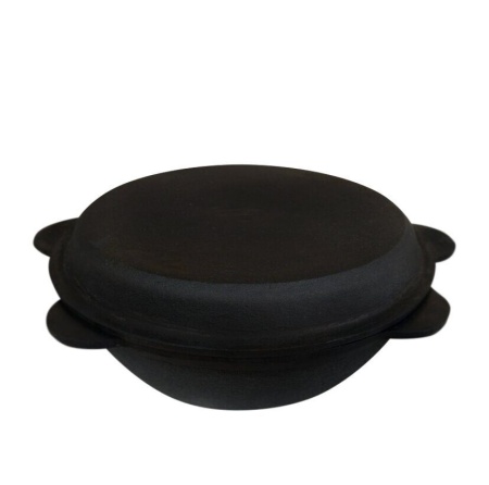 Узбекский чугунный казан 12л с чугунной КРЫШКОЙ СК