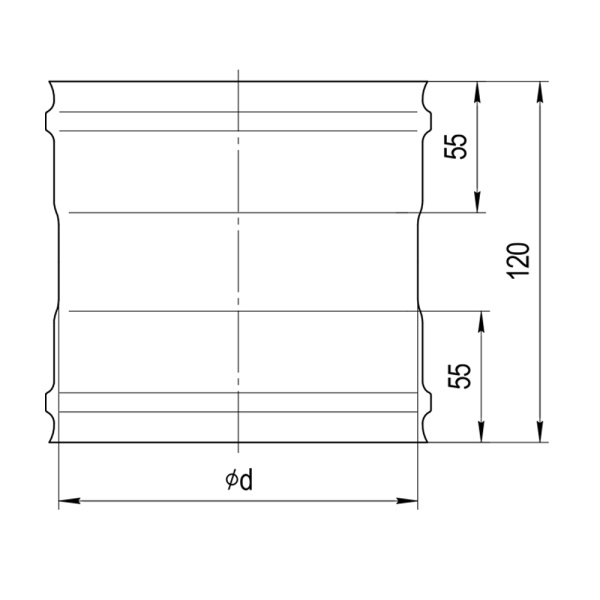 Адаптер ММ (304/0,8мм)Ф115 Austenite