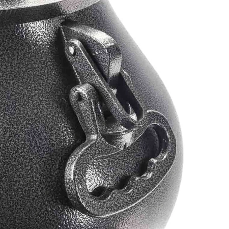 Афганский казан на 50 л,черный с боковыми ручками