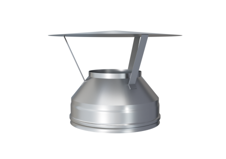 Оголовок (оцинк.сталь) Ф 115х200  (1)