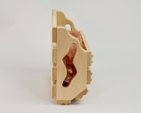 Корзинка с гималайской солью настенная