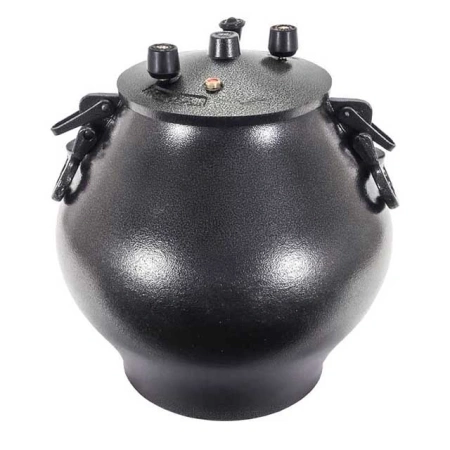 Афганский казан на 50 л,черный с боковыми ручками