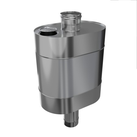 Бак "Таймыр" эллиптический с трубой 50л. Ф115