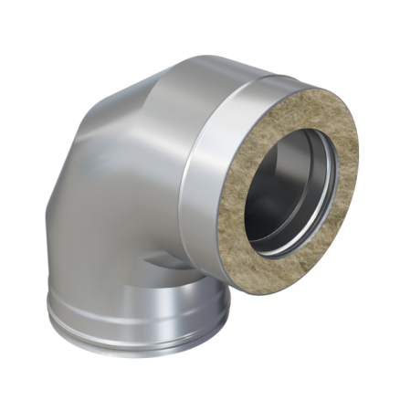 Сэндвич-колено 90 (430/0,5мм + оц.)Ф150х210