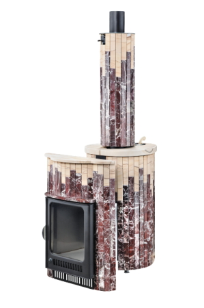 Печь для бани Оптима ПФ (Россо Леванте+Окаменевшее