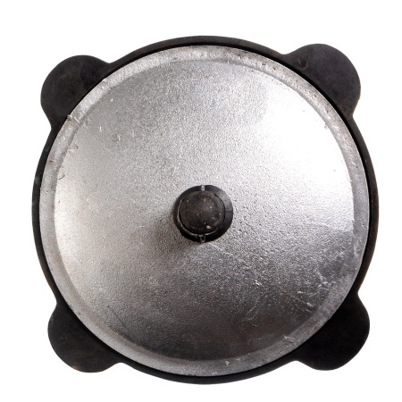 Узбекский чугунный казан 8 л, плоское дно, с крышк