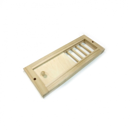 Вентиляционная решетка малая с задвижкой М квадрат