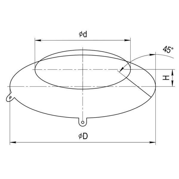 Фланец декоративный 115х120 (10)