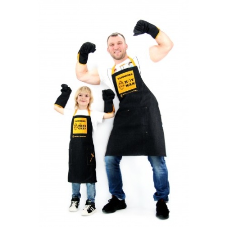 Набор детский MINI CHEF фартук и 2 прихватки